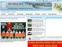 Tablet Screenshot of phuyen.edu.vn